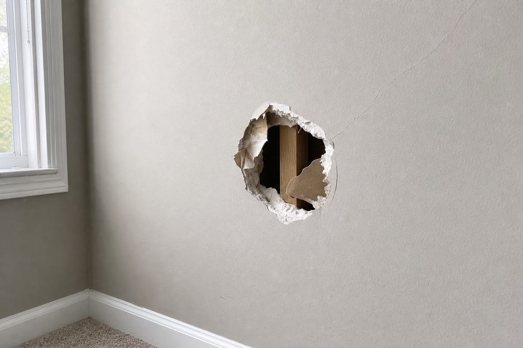 Drywall Hole And Crack Patching photo